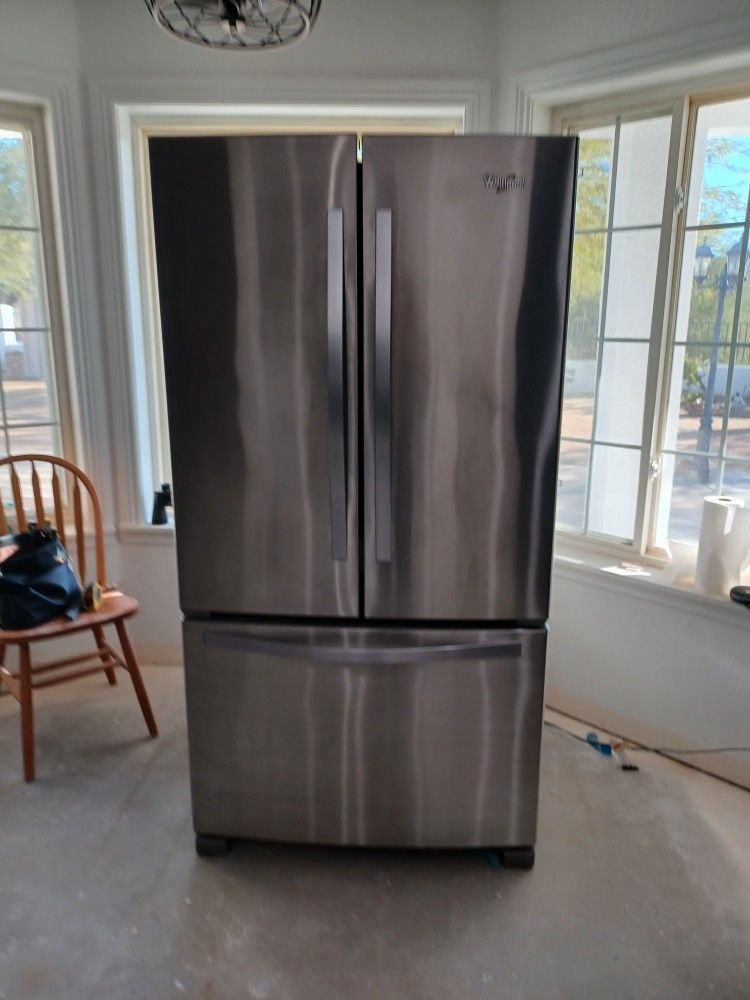 Whirpool Stainless French 3 Door Refrigerator for Sale in Black Canyon