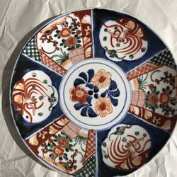 Japanese Late 19 Early 20 Century Imari Plate 12in 1/4