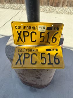 CALIFORNIA LICENSE PLATE