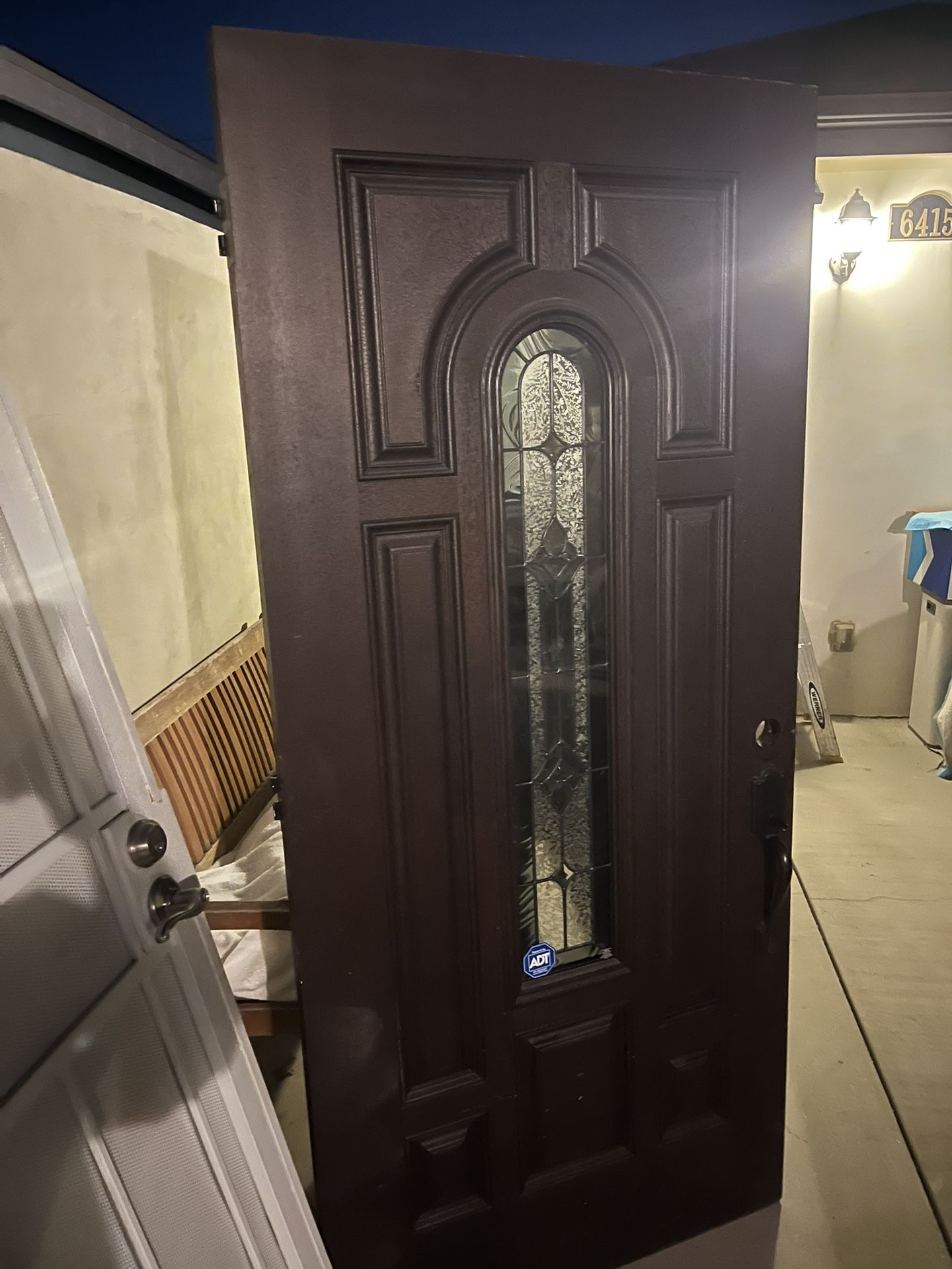 36 x 80 Solid Wood Door And Security Screen Door