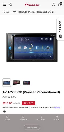 Pioneer Touch Screen Radio