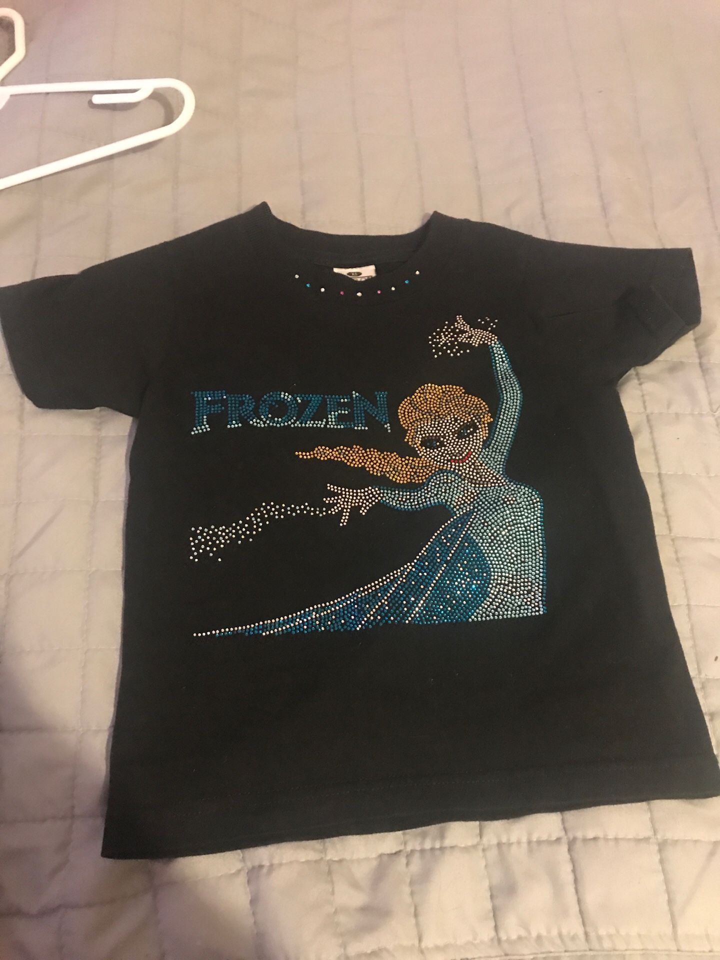 Elsa frozen black shirt custom