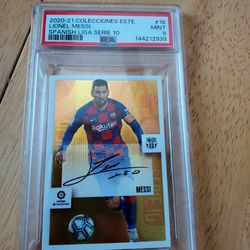 Messi LA Liga gold plated card 2020