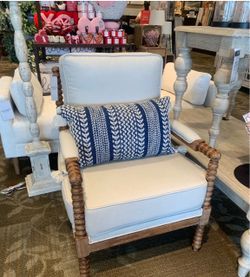 Spindle Arm Accent Chair
