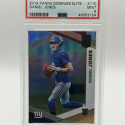 Daniel Jones Numbered Rookie PSA 9