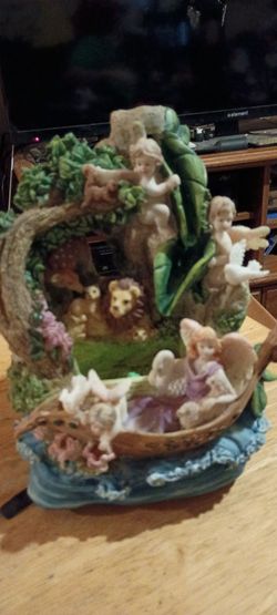 Ceramic angel fountain