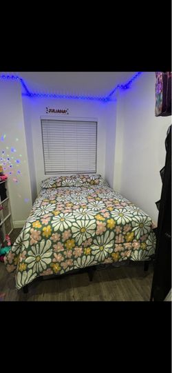 full size bed with metal frame brand new