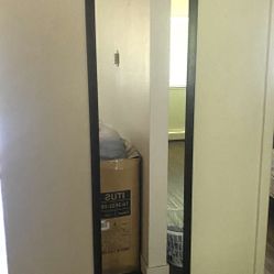 long dark wall mirror