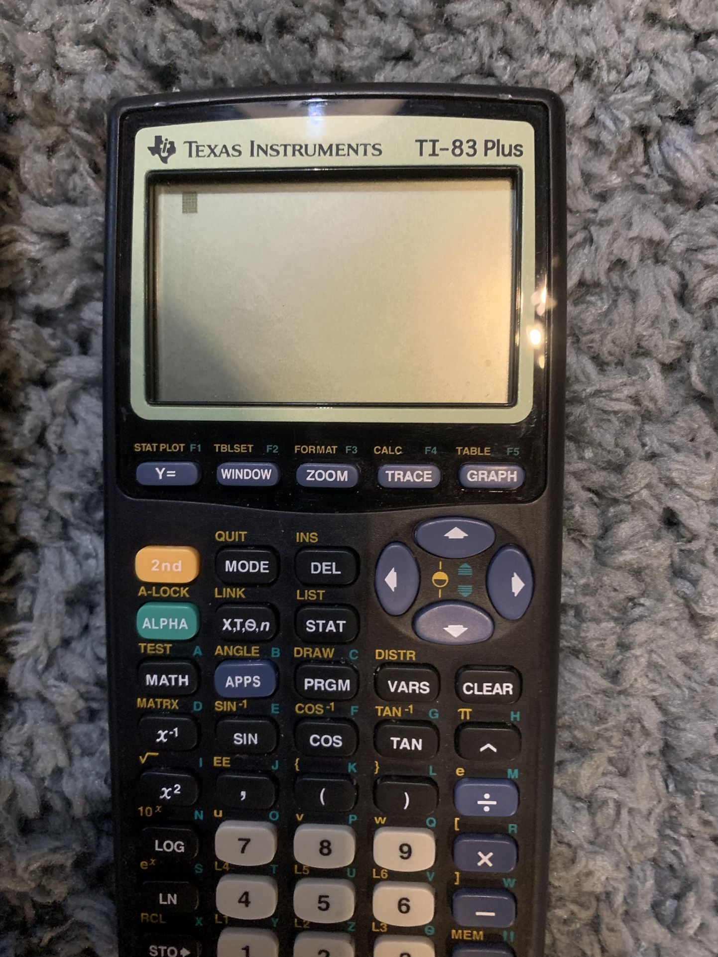 TI 83+ Calculator - Used For One Class - Like New