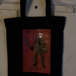 Jason Voorhees Black Tote Bag New