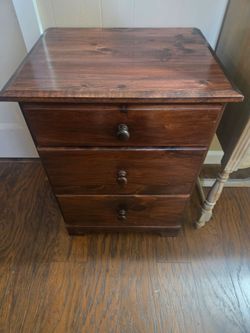 Three drawer cabinet authentic wood