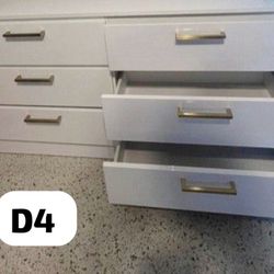 New White Dresser Golden Handles And Free Delivery 