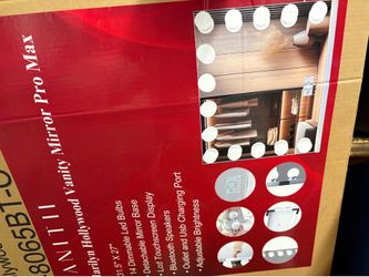 Brand New Vanity Colors Light LED XL HOLLYWOOD MIRROR W/ BLUETOOTH