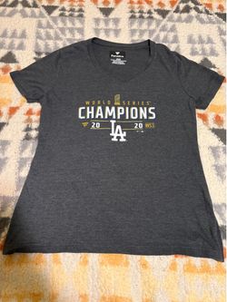Women’s Fanatics Dodgers 2020 World Series Champs Gold Shirt