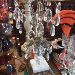 Vintage Pair Of Hollywood Regency Art Deco Waterfall Boudoir Lamps- Located In Shelton 
