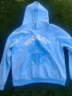 Baby blue Sp5der hoodie