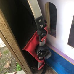 City select double stroller with ride on and accessories