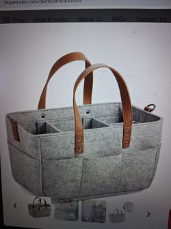 Baby diaper caddy.