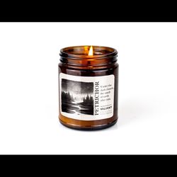 Petrichor | The smell of earth after rain | Soy Wax Candle in Amber Jar