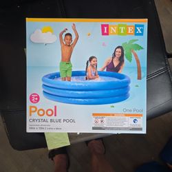New Inflatable Pool New In Box Never Opened,  58"x 13" Inches, 87 Gallon, Water Depth 10"