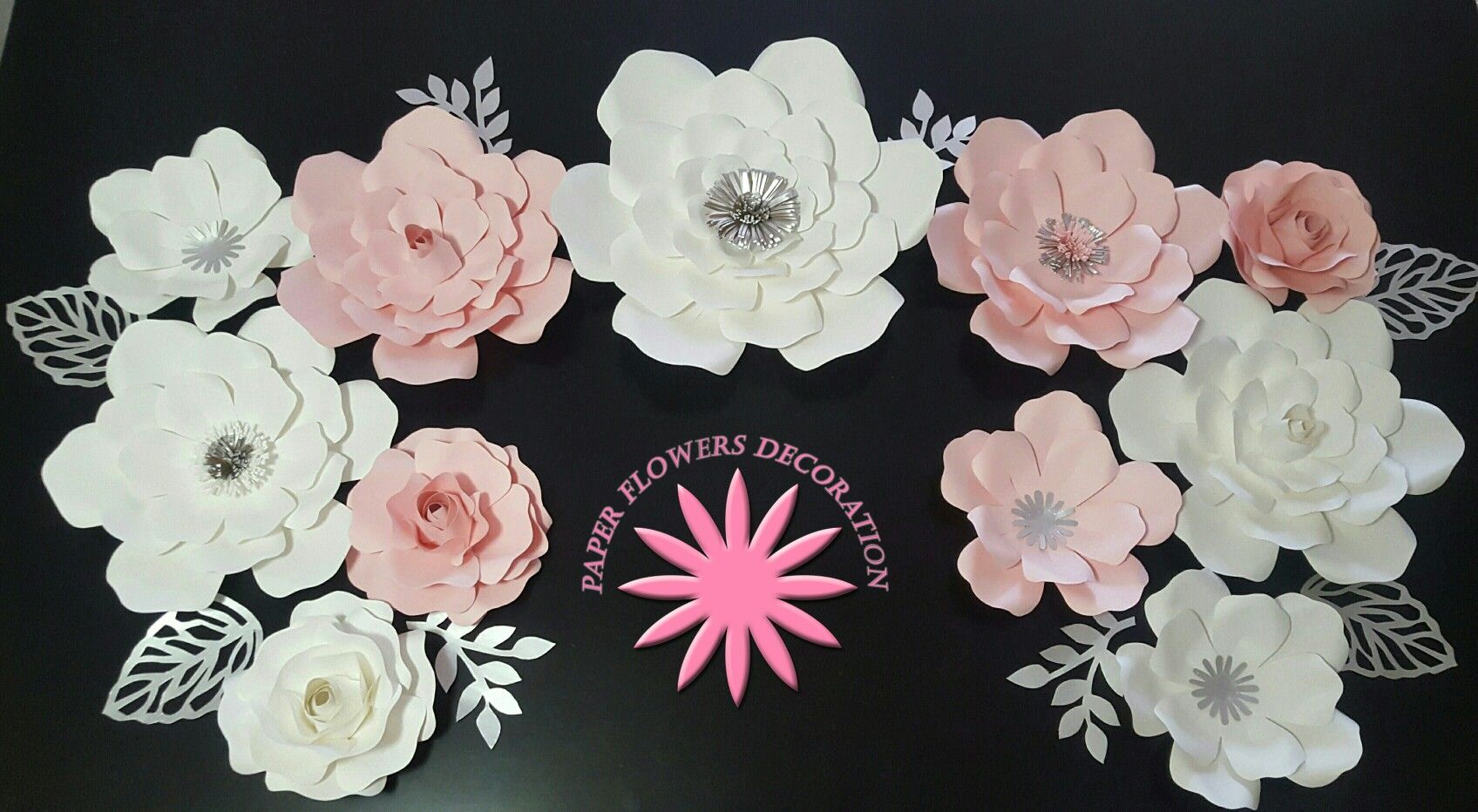 Paper flowers decoration( free shipping)