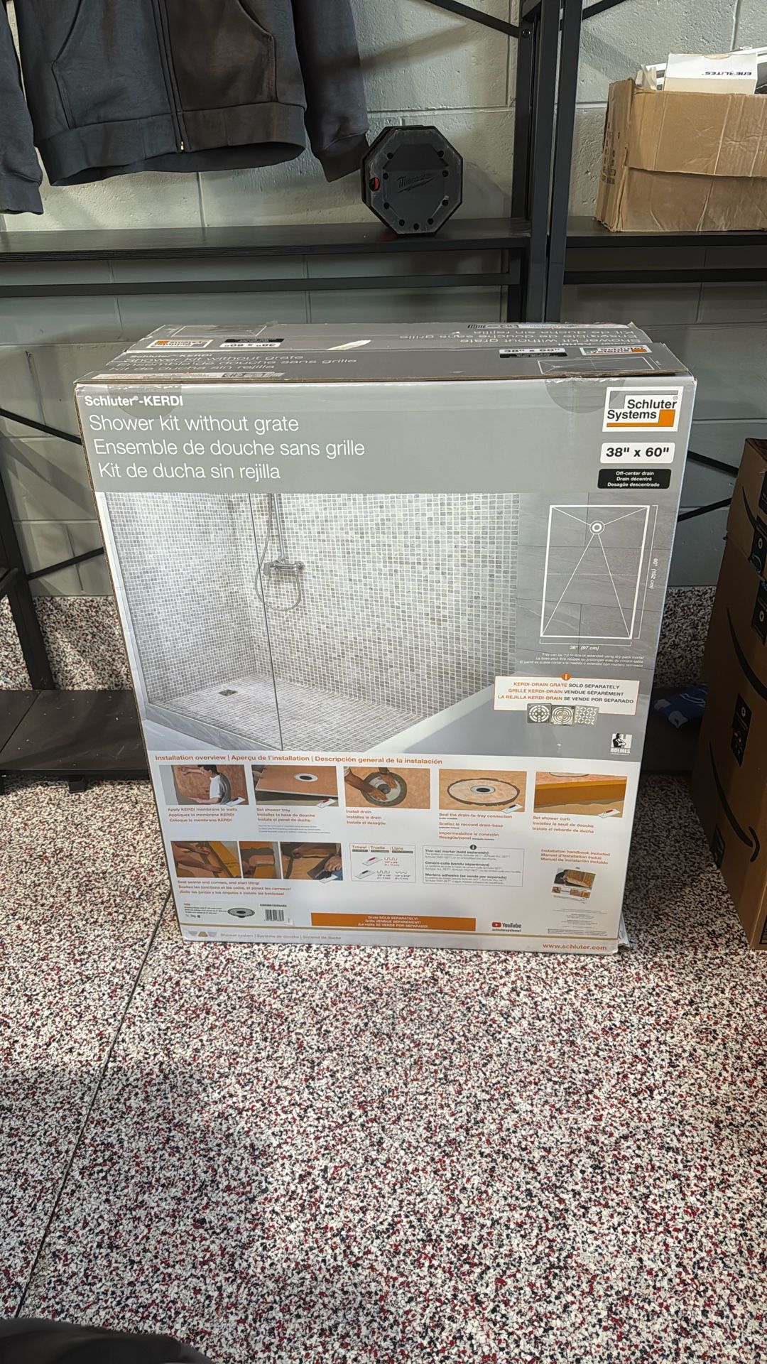 Brand New Unopened  Shower Kit 38”X60”