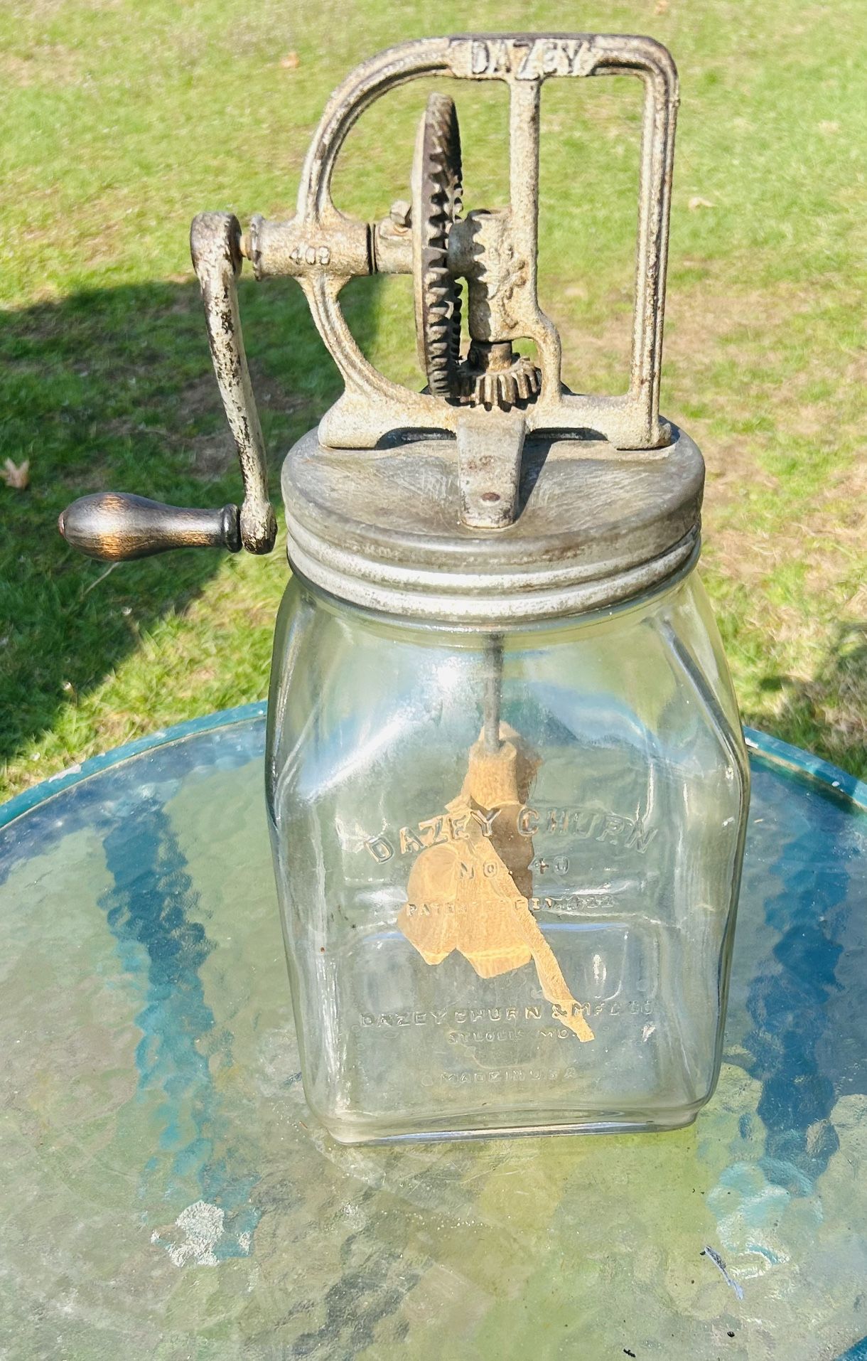 Antique Dazey Butter Churn # 40 Made In St. Missouri Excellent Condition