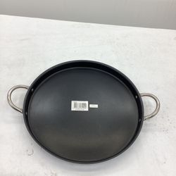 Stainless Steel 16'' Round Flat Comal Griddle Grill Fry Pan Non-Stick