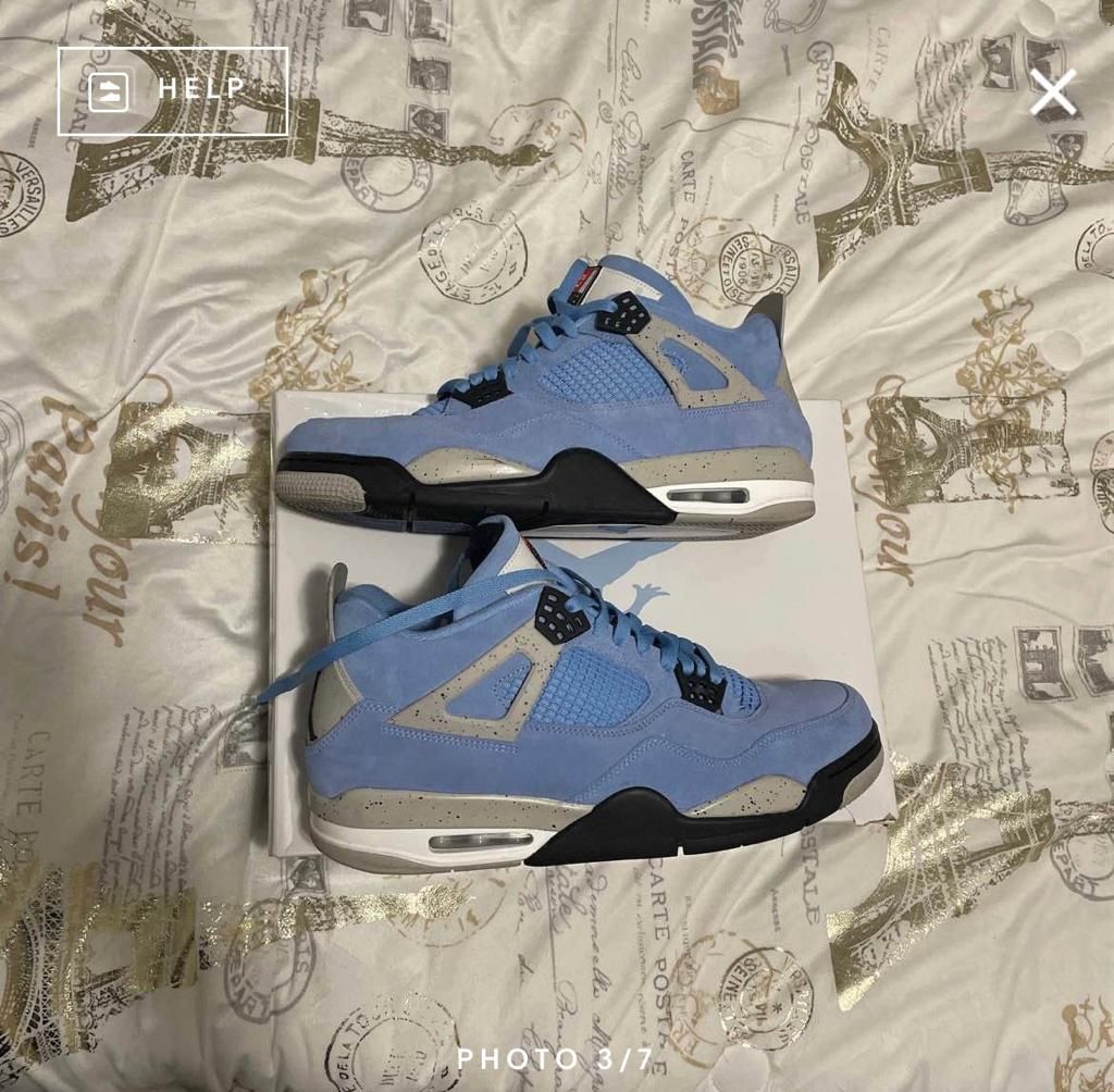 Air Jordan 4 Retro University Blue Size:13