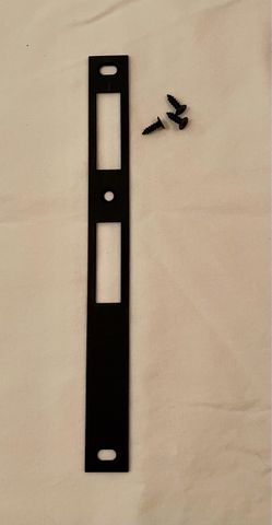 Matte Black Andersen/EMCO Storm Door Striker Plate