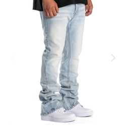 STONE WASH FLARE DENIM / Size 34