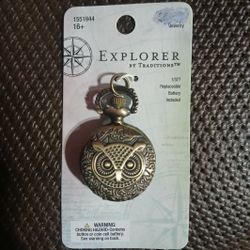 Owl Watch Locket Pendant 