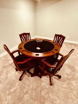 Oak Poker Table