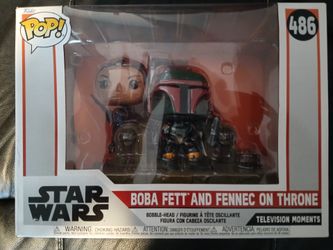 Star Wars Boba Fett and Fennec on Throne Funko Pop #486