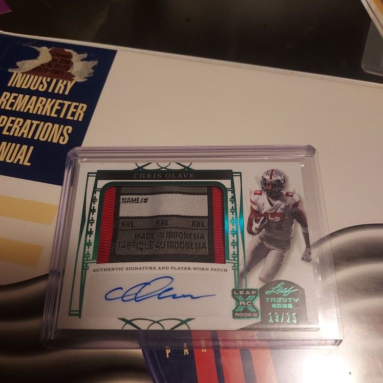 Chris Olave Trinity Leaf Rpa Rc /25 PA CO1 Ohio State New Orleans Saints