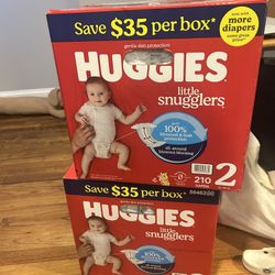 Huggies Size 2 Big Box Diapers 