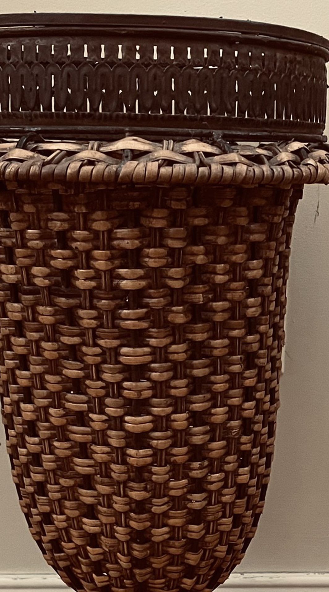 22” Tall & 9 1/2” Wide Wicker Planter Only $15 