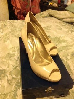 Andrew geller carolyn nude patent heel