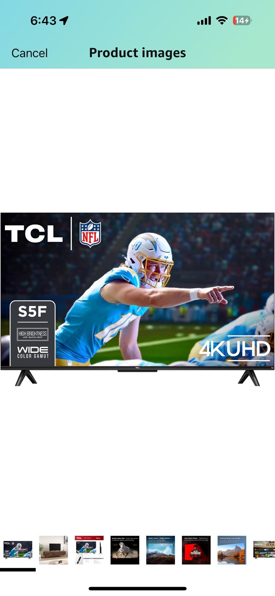 TCL Smart Fire TV 43 inch 4k