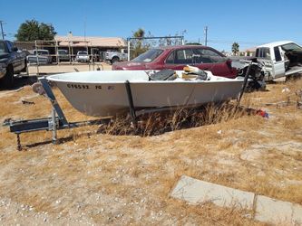 Fishing boat with small motor