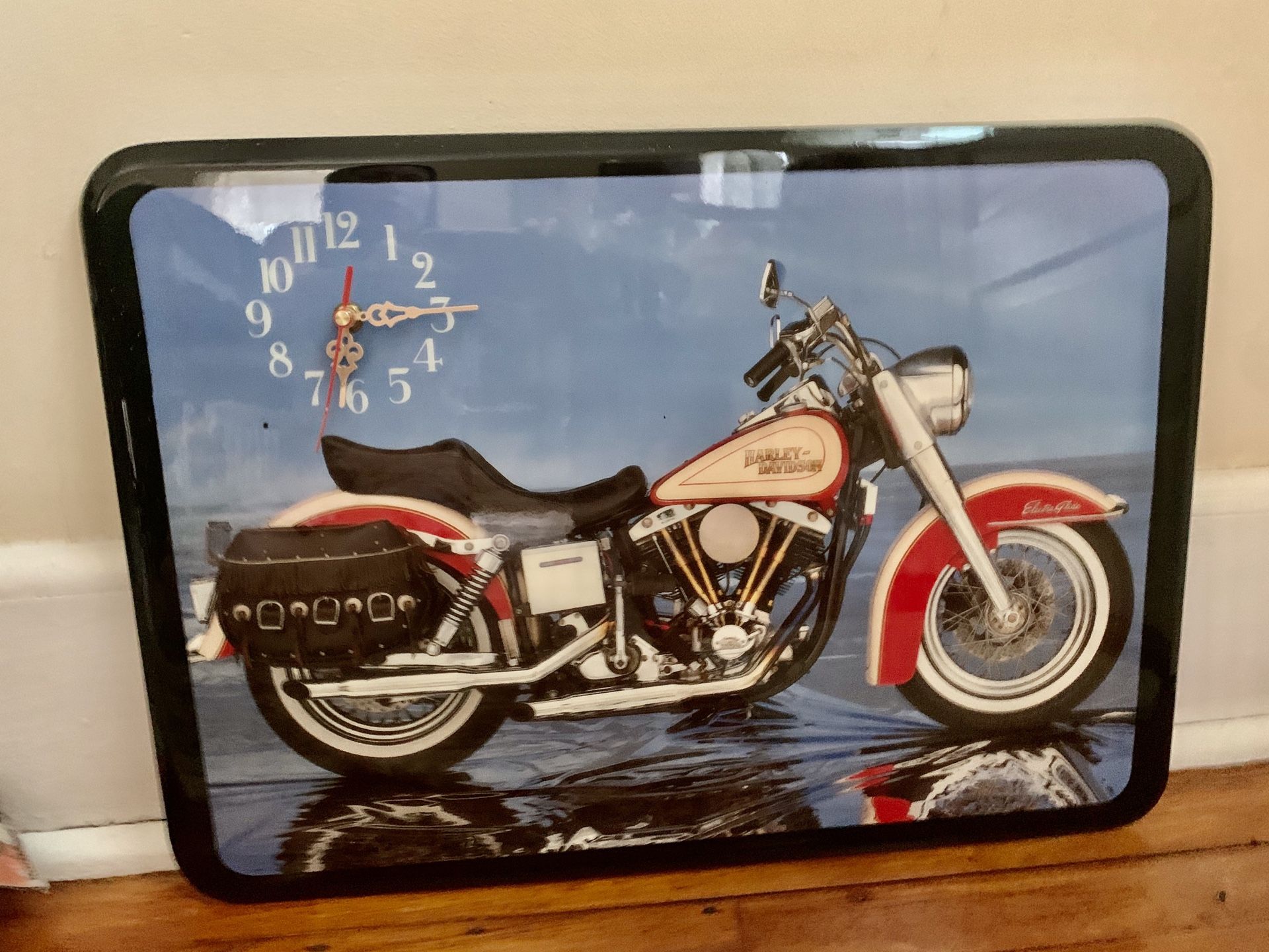 Harley Davidson motorcycle clock