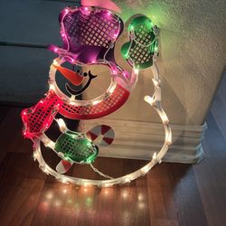 Light Up Snowman Christmas Decoration