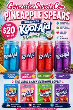 Koolaid pineapple spears
