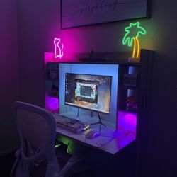 Pc Table (floating Shelf) 