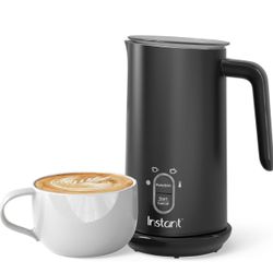 Instant Pot Milk Frother, 4-in-1 Electric Milk Steamer, 10oz/295ml Automatic Hot and Cold Foam Maker and Milk Warmer for Latte, Cappuccinos, Macchiato