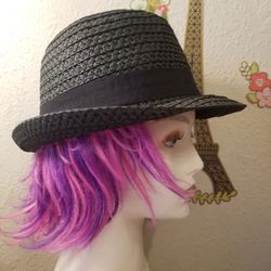 New Black  Straw Boho Hat
