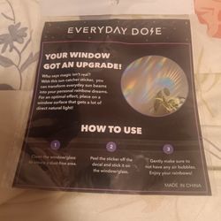 Sticker holographic for windows