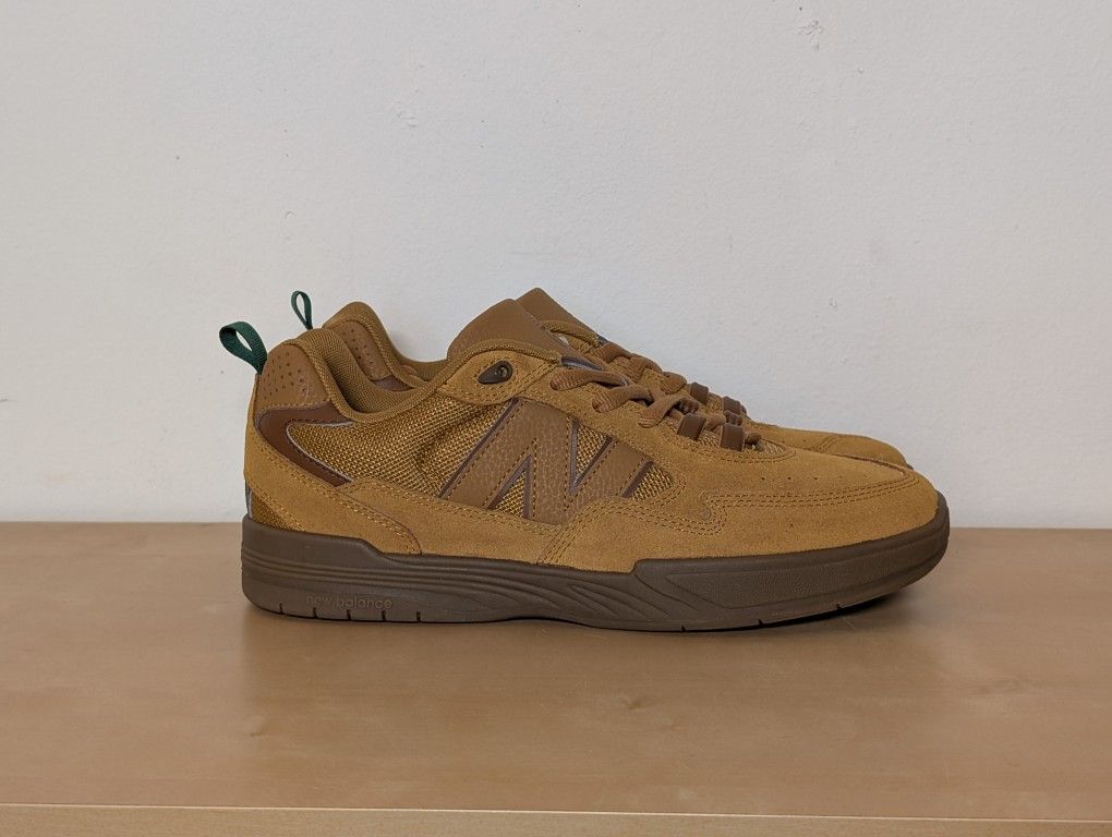 SAMPLE New Balance Numeric 808 X Tiago Lemos Sneakers NM808WHE Wheat Brown Men's Size 10