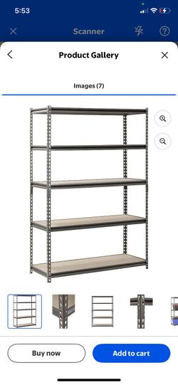 New Muscle Rack 5 Tier Storage Shelf  48” x 18” x 72”