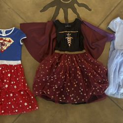 Girls Costumes Dress-up Play Size 10/12 Frozen, Supergirl